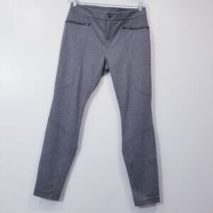 Athleta Gray High Rise Moto Skinny Pants Biker core